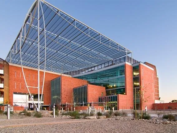 An external view of the Keating Building that holds the BIO5 Institute